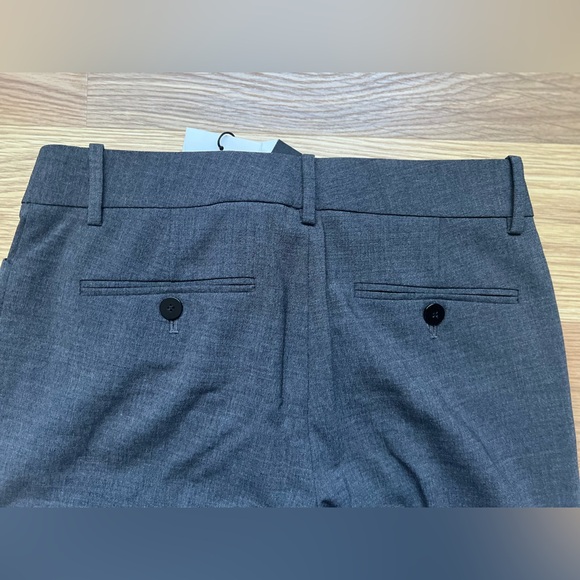 Theory Sevona Charcoal Gray Slim Flare Pants Size 00 Max C3 - Picture 5 of 6